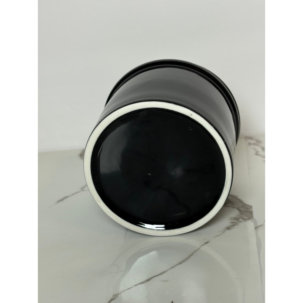 Urban Cupboard Ceramic Butter Keeper Black French Butter Crock 2 PC New - Picture 5 of 7